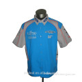 cotton polyester woven shirt, promotional/uniform team racing shirt